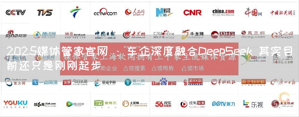 2025媒体管家官网 ：车企深度融合DeepSeek 其实目前还只是刚刚起步