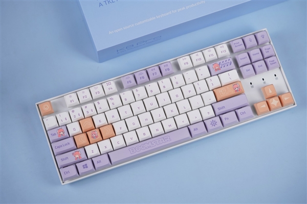 高颜值87键!影驰Keychron K8 Pro星曜娘联名键盘图赏